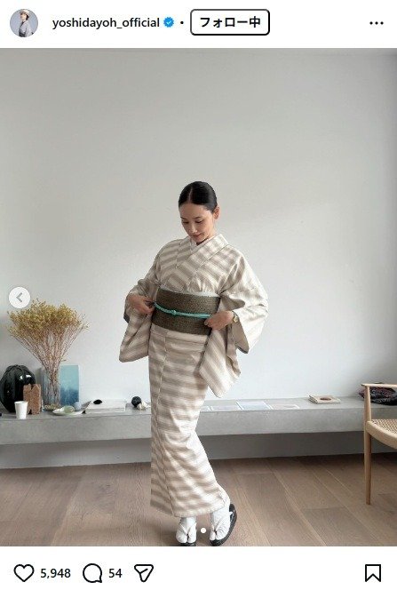 出所：吉田羊のInstagram （＠yoshidayoh_official）　参照日：2026年3月6日