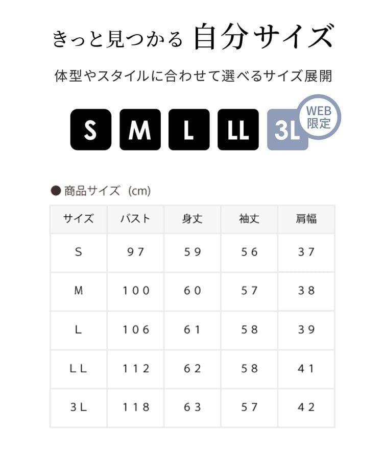 ハニーズ、ピンタックレースブラウスサイズ一覧表