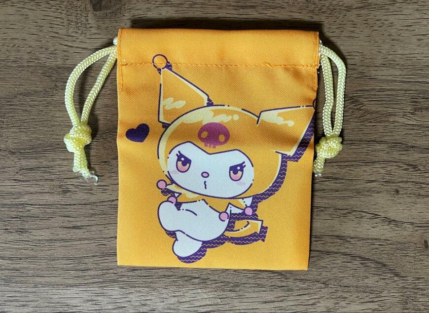 セリア　プチ巾着 KU カラフル