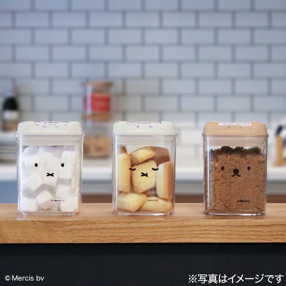 3つそろえたくなるかわいさ「顔だけミッフィーキャニスター」