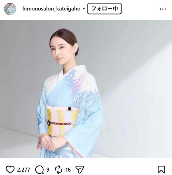 出所：きものサロンのInstagram（＠kimonosalon_kateigaho） 参照日：2026年4月21日