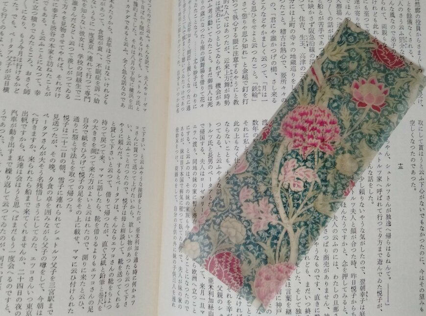 筆者撮影（セリア、デザインペーパー 15P ウィリアム・モリス）