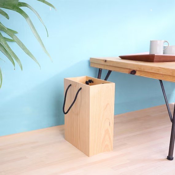 出所：ニトリ公式　【日本製】木製ダストボックス BAG dust