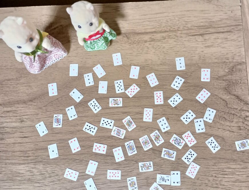 筆者撮影（セリア、4194 ぬい用 トランプ）