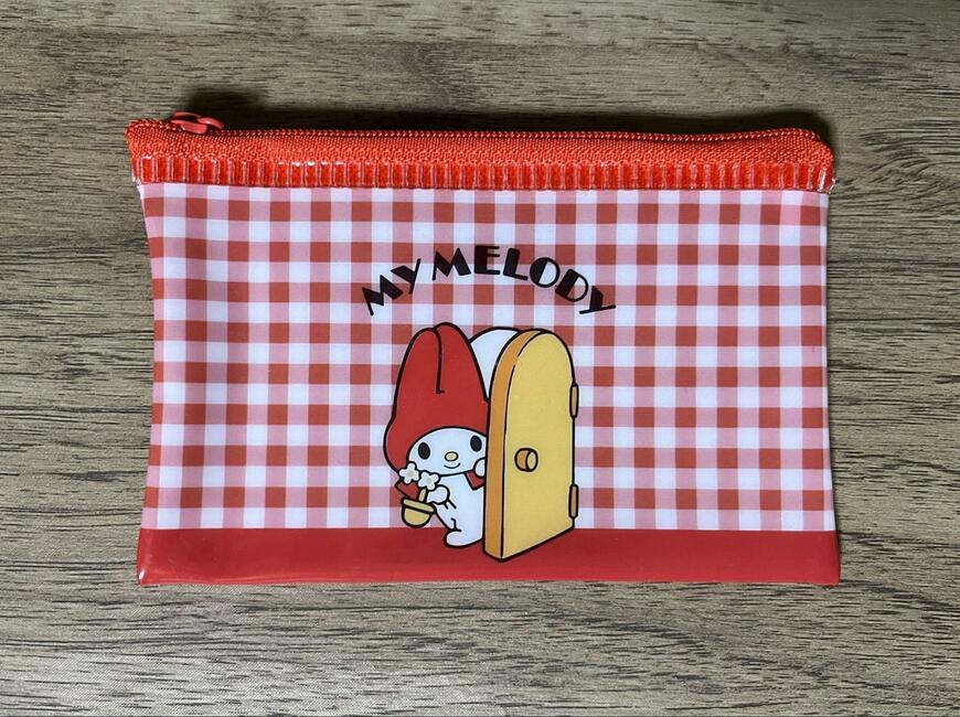 キャンドゥ、フラットポーチ(S) MM 赤マイメロディ