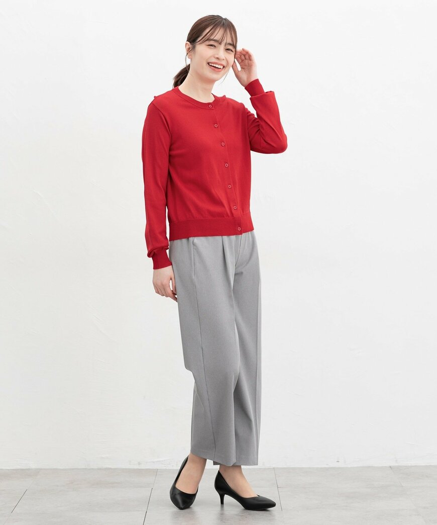 ハニーズ公式 花粉対策クルーカーデ