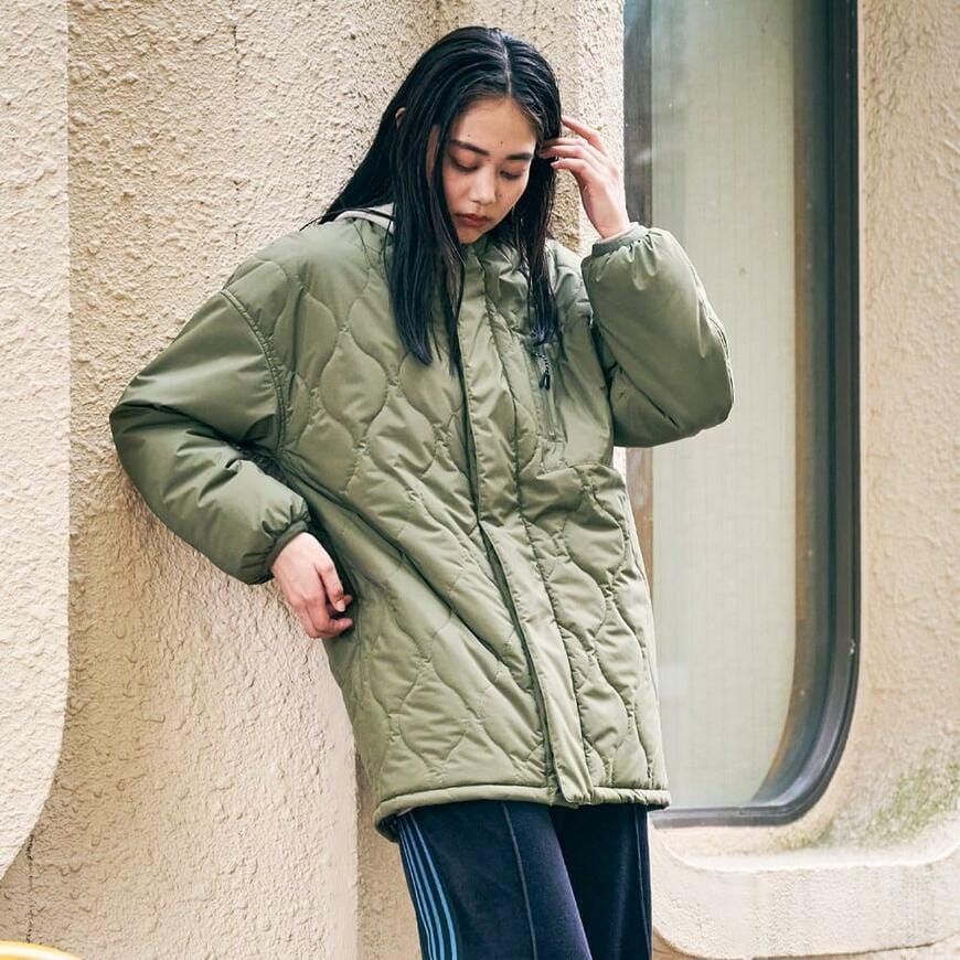 ワークマン、キルティングコート画像