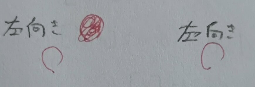 左右どちらにも読める文字の採点結果