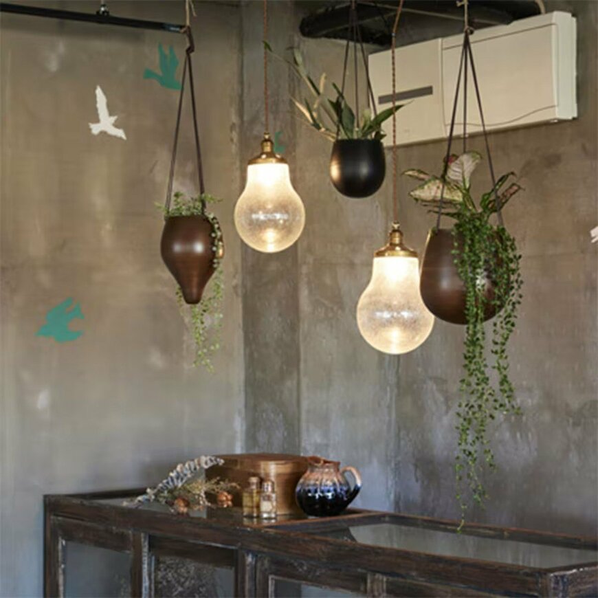 ニトリ　ハンギンググリーンポット