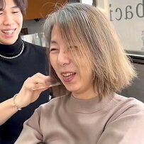 【白髪比率90％】“白髪ぼかし”とカットをオーダーした女性がイメチェン！→まとまり感のあるボブに大変身！