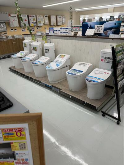 ホームセンターのトイレ売り場