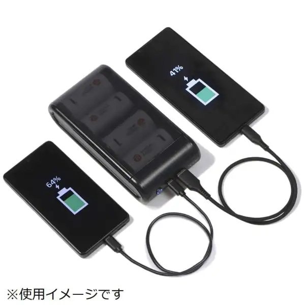ケーブルを準備すれば2台同時に給電することも可能
