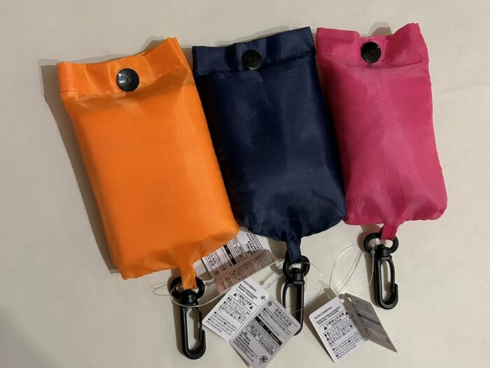 超コンパクトサイズのエコバッグ。2枚目からは使い方を公開!