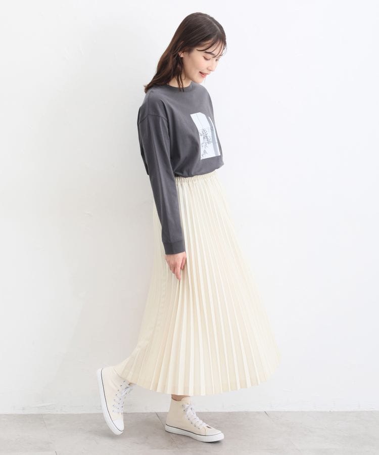 出所：ハニーズ公式通販 プリーツロングスカート