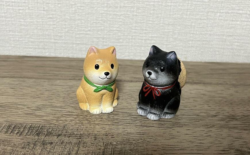 筆者撮影（セリア、LJP ミニオブジェ 柴犬）