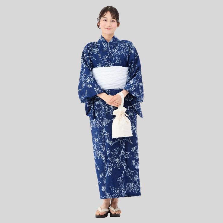 出所：しまむら公式オンラインストア レディース　キャミワンピース浴衣・ロイヤルブルー
