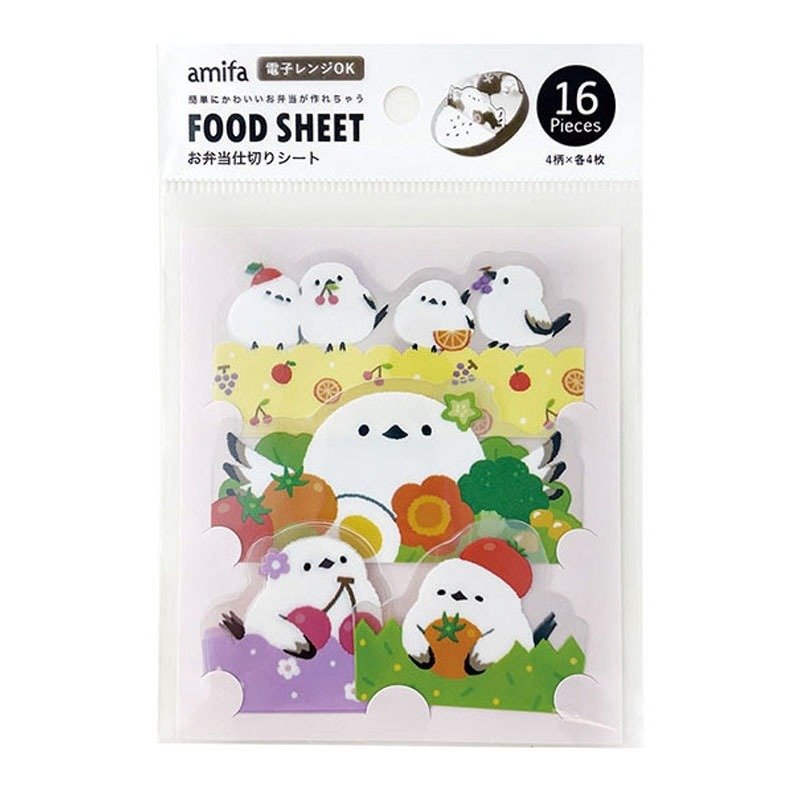キャンドゥ公式 お弁当仕切りシート16P シマエナガ