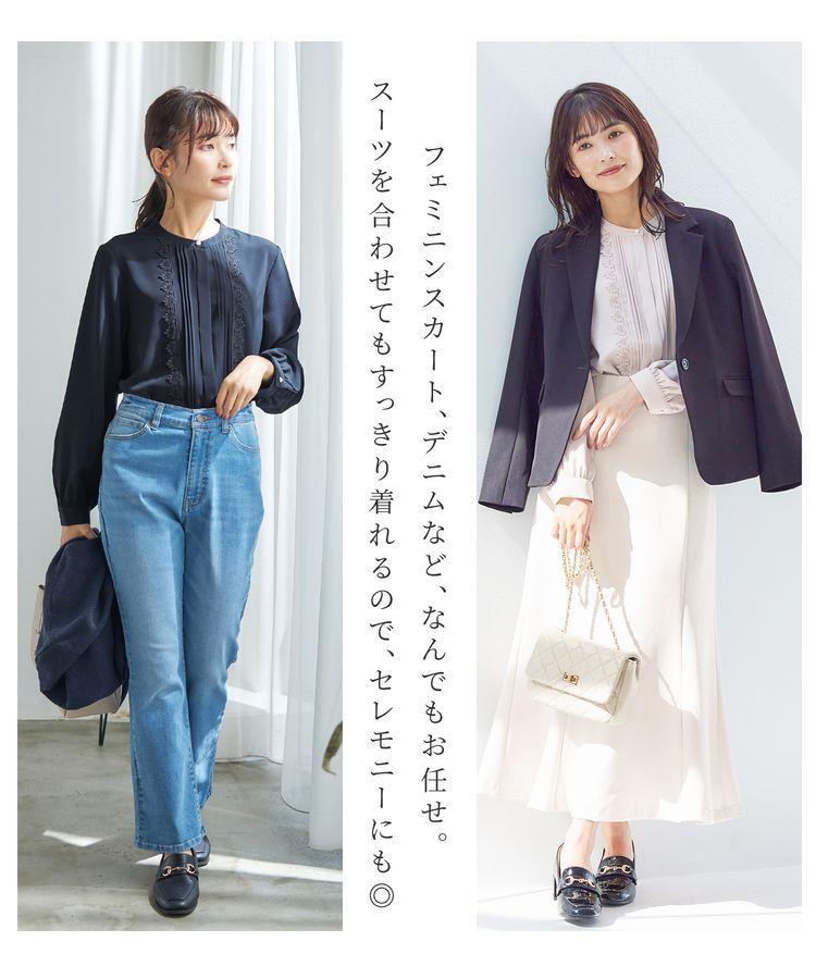 ハニーズ、ピンタックレースブラウス画像