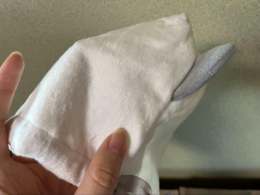 ダイソー、シマエナガ巾着の画像