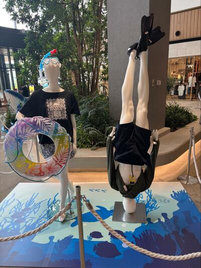 イオンモールのディスプレイ