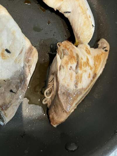 寄生虫を発見