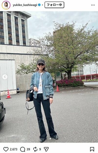 柏木由紀子のInstagram投稿