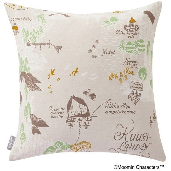 出所：ニトリ公式　ムーミンクッションカバー ムーミンダニノチズ