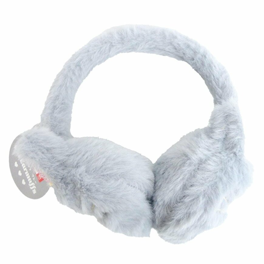 出所：ワッツ公式　ネコイヤーマフ 耳当て グレー