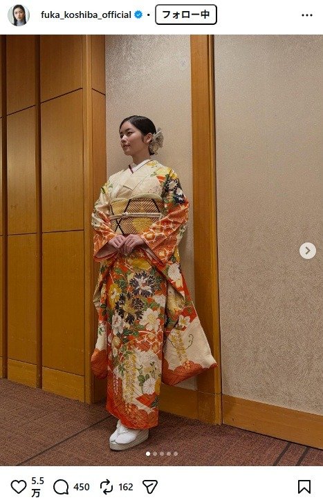 出所：小芝風花のInstagram（＠fuka_koshiba_official） 参照日：2026年1月27日