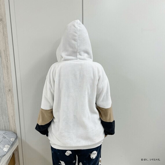 出所：ニトリ公式通販ニトリネット ぼく、シマエナガ。 顔つきパーカー
