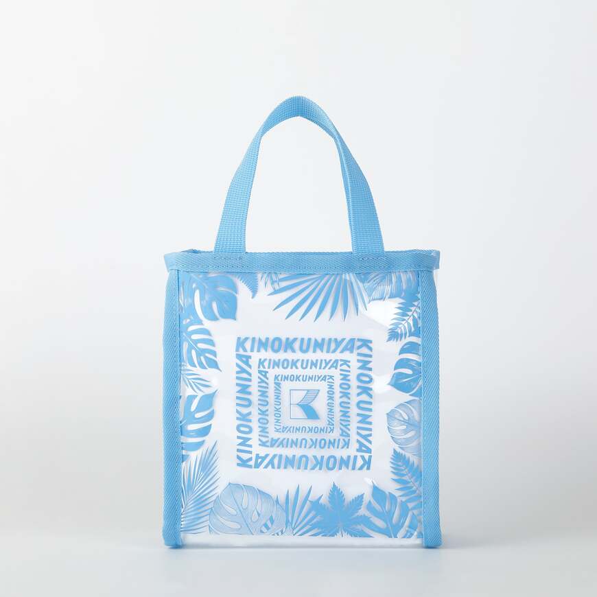 紀ノ国屋公式　モンステラ柄　ミニクリアトートの画像