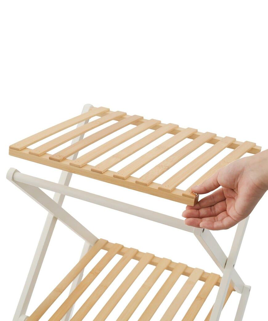 3COINS、折りたたみ式3段ラックの画像