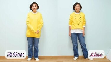 流行色イエローの大人女性正解コーデ 着太りしないイエローの着方 ニット デニムを大人っぽく大変身 一足早く取り入れておしゃれに 2ページ目 LIMO くらしとお金の経済メディア