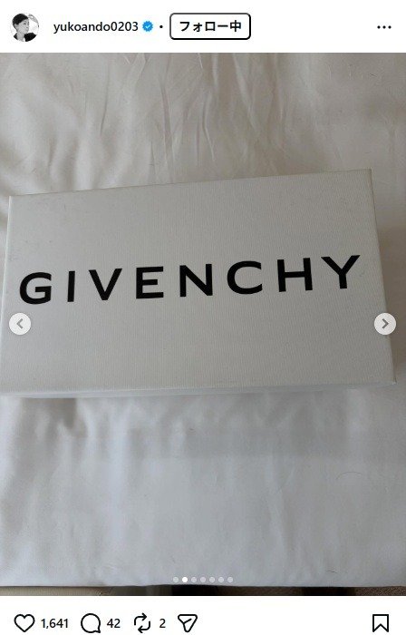出所：安藤優子のInstagram（＠yukoando0203）　参照日：2026年4月6日