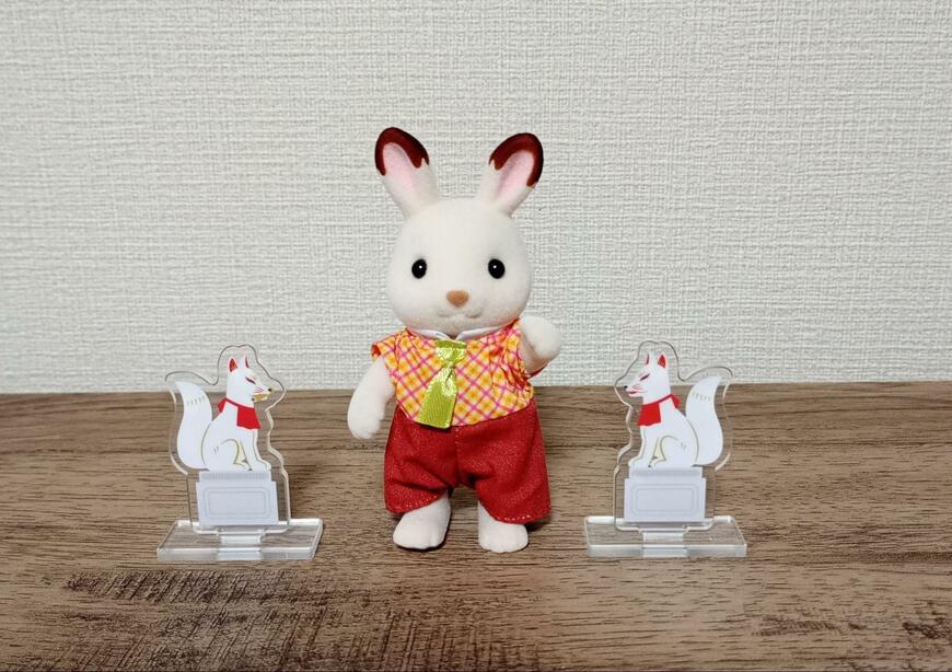 筆者撮影（セリア、アクリルスタンド狛狐）