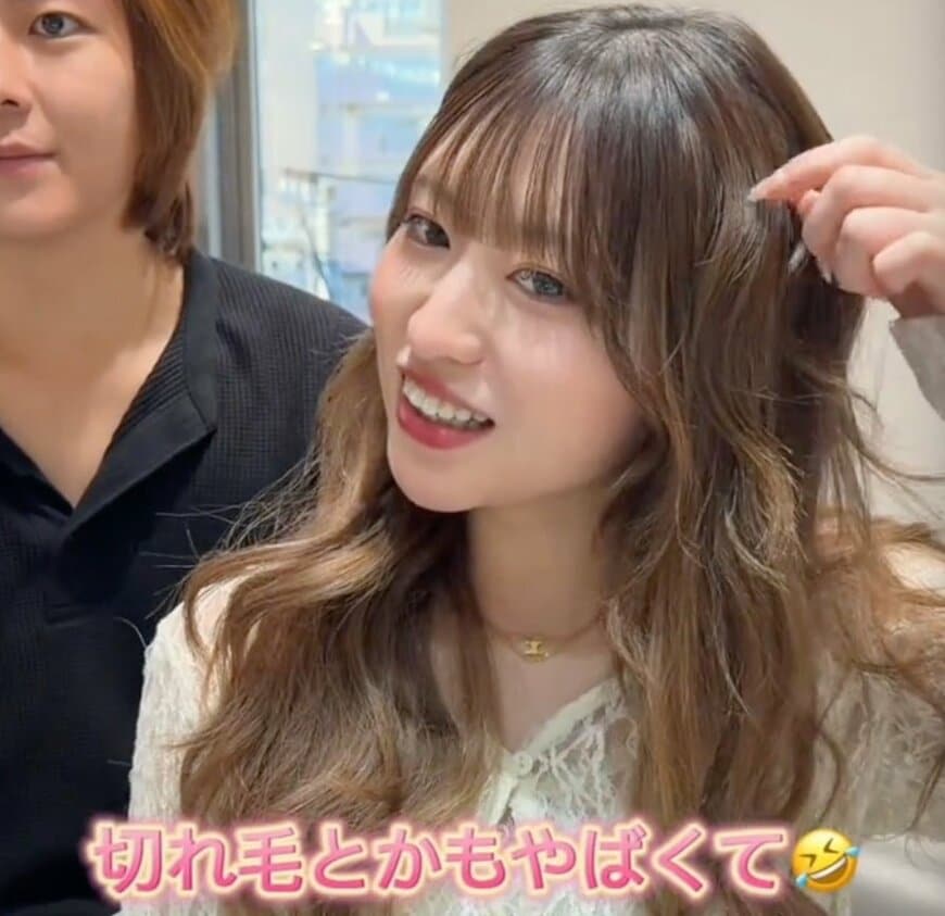 【大変身】ロングの美人さんが「軽めにパツッと！」とリクエスト　驚きの可愛さに「いい感じです！」
