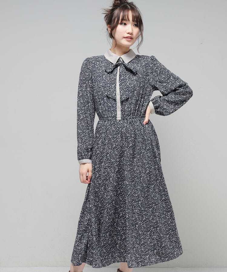 出所：ハニーズ公式通販サイト　ボウタイワンピース