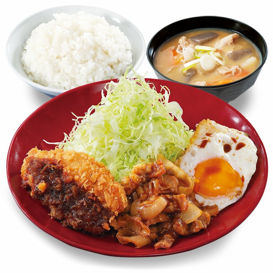 出出所：アークランドサービスホールディングス株式会社「【正統派】一度に食べたいを叶えます「ホル玉とロースカツの合い盛り」とんかつ専門店かつやに新登場！」