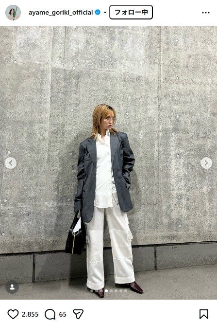 出所：剛力彩芽のInstagram（＠ayame_goriki_official）　参照日：2026年2月19日