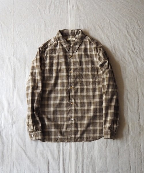nest Robe CONFECT - Cotton Check Military Shirt ¥24,840（税込）