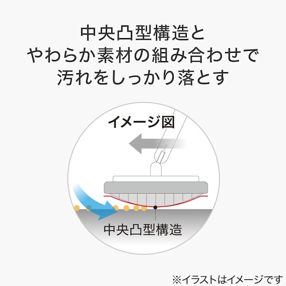 出所:ニトリ公式 フローリングワイパー マイクロファイバークロス付き(ラクッカDG)
