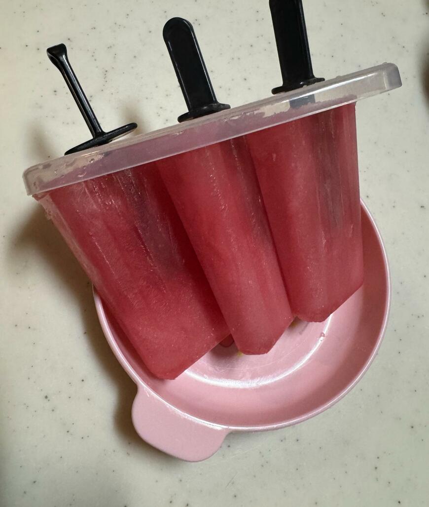 自作したアイスキャンディ