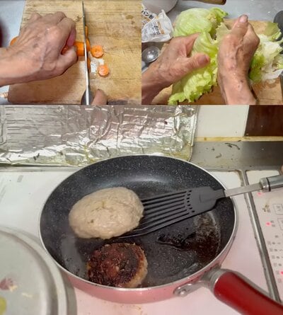 94歳の調理風景