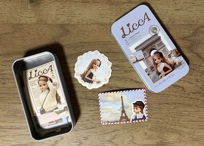 スリーピー、缶ケース入フレークシール（リカちゃん）商品画像