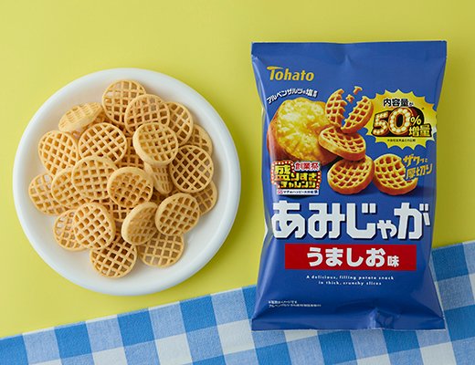 東ハト あみじゃが うましお味 50%増量