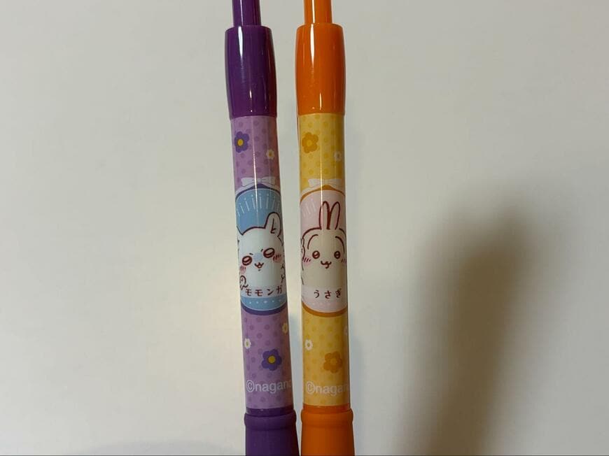 筆者撮影（キャンドゥ、ちいかわボールペン（黒）全4種）