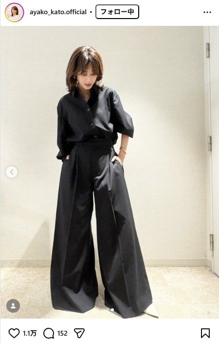 出所：加藤綾子のInstagram（＠ayako_kato.official） 参照日：2026年3月31日