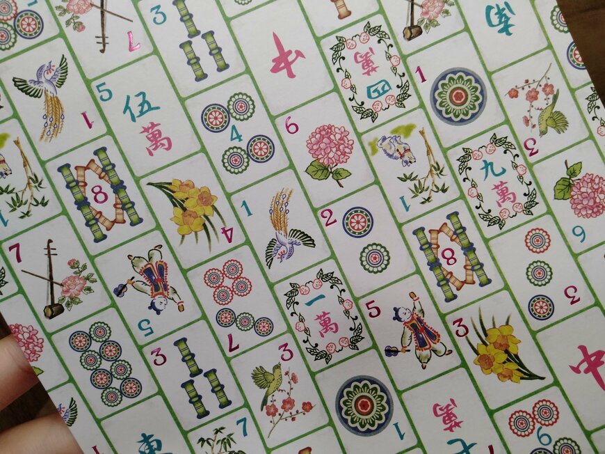 筆者撮影（セリア、チャイナパターンデザインペーパー）