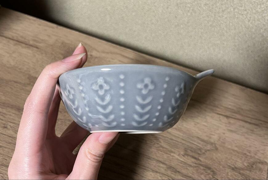 セリア、とんすい アニマル、猫デザインの商品側面画像