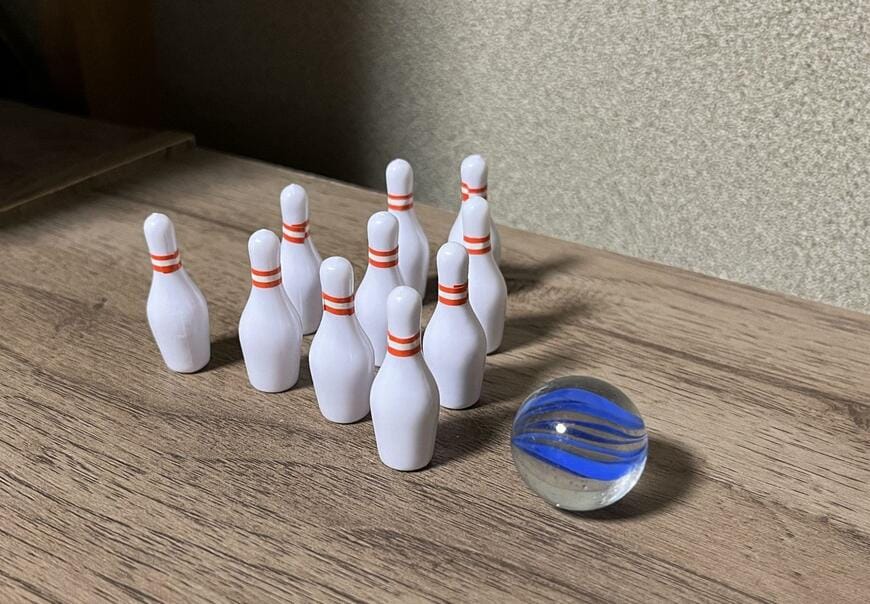 セリア、卓上ボウリング画像